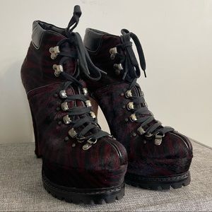 ALAIA Platform Trekking Boots Sz 41